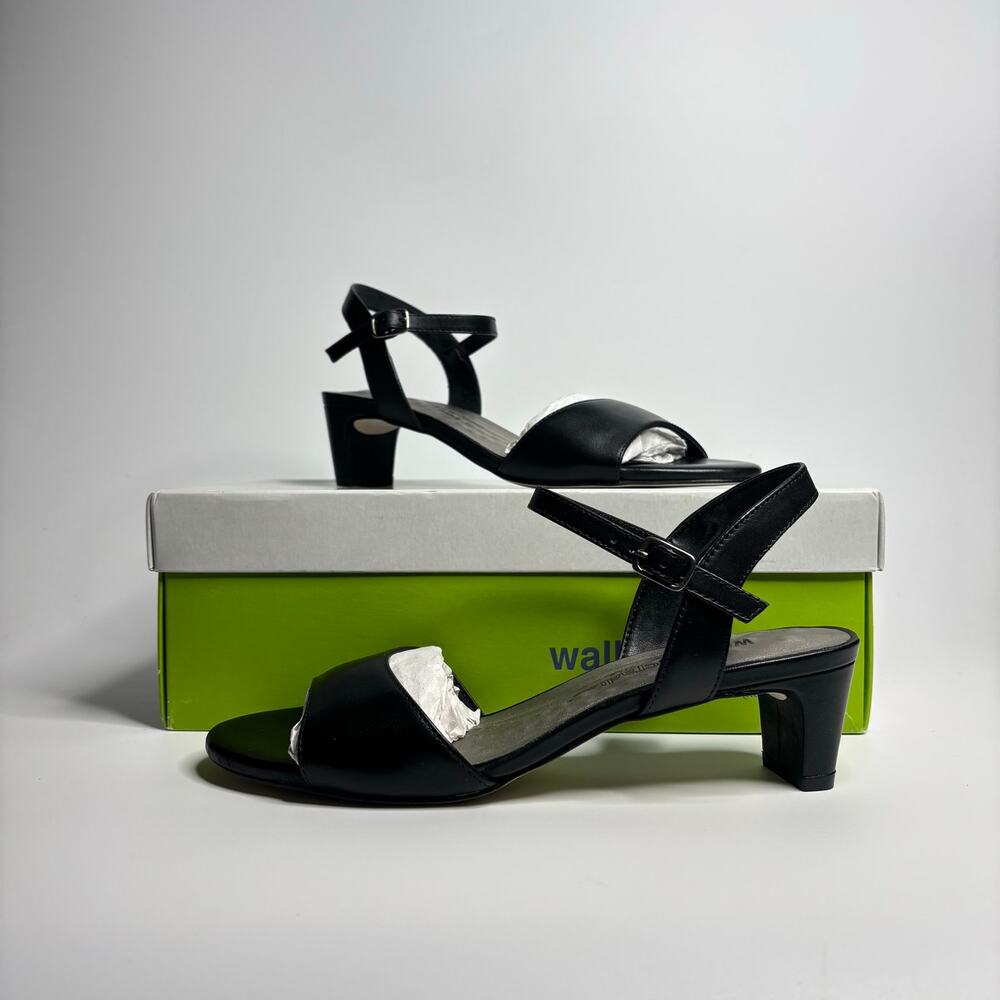 Walking Cradles Lydia Pump in Black Leather